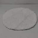 Arotive Luxury Round Chenille Bathroom Rug Mat, Extra Soft Thick Absorbent Shaggy Bath Rugs, Non-Slip Machine Wash Dry Plush Bath Mats for Bathroom, Shower and Tub, 24x24, White