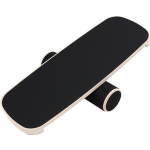 Balance Board for Adults, Wooden Surf Trainer with Roller | 350lbs capacity non-slip surface skateboard snowboard training equipment, core strength & balance control for fitness