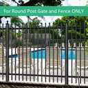 Pool Gate Latch, Gate Latch for Pool Gate Safety Latch, Auto Pool Gate Lock in Pool Fence, Pool Lock for Gate, Chain Link Fence Gate Latch, Horizontally (1-3/8" x 2-1/2")