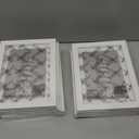 HappyHapi 5x7 Picture Frames Set of 10, White Picture Frames Display Pictures 4x6 with Mat or 5x7 Without, Tabletop or Wall Display, Multi Photo Frames Collage (White)