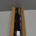 2Pack Tension Rod 24-48Inch Black Curtain Rods for Windows Spring Adjustable Curtain Rods no Drilling Tension Curtain Rods for Window,Doorway,Closets