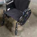 Medline Comfortable Folding Wheelchair with Swing-Back, Desk-Length Arms and Elevating Footrests, 20”W x 16”D Seat