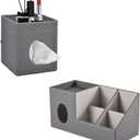 Tissues Organizer with Storage Tray,Plus Size Tissue Box Cover