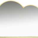 Large Wall Mirror, Cloud Shaped Bathroom Mirror, Gold/Black/White Decorative Mirror, Irregular Vanity Mirror with Metal Frame, for Bedroom, Bathroom, Entrance (Color : Gold, Size : 65x40cm/25.6x15.7 (25.6"L x 15.7"W)