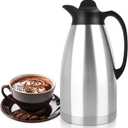 ShineMe 102Oz(3L) Coffee Carafes for Keeping Hot, Double Walled Vacuum Stainless Steel Coffee Urn, Large Insulated Hot Water & Coffee Dispenser with Airtight Lid, 12H Heat/24H Cold Retention