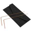 PEASUG Dowsing Rods, 2Pcs Dowsing Rods Copper Spiritual, Copper Dowsing Rods with Bag-Witching Divining Rods for Finding Water, Detect Gold, Locating Lost Items, Ghost Hunting