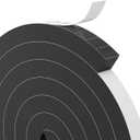 Bantie 1"×1" EVA Foam Strips with Adhesive Weather Stripping Tape Larger Foam Weather Stripping Strip for Large Gap Insulation (1"×1", 13FT, Black)