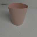 UUJOLY Plastic Trash Can Wastebasket, Garbage Container Basket for Bathrooms, Kitchens, Offices, Kids Rooms (Pink, 1 Pack)