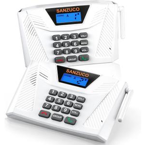 60L Intercoms Wireless for Home, 1700ft 2026 Wireless Intercom System with Full Duplex & Group Call, Hands Free Two Way Real Time Home Intercom for Elderly, Kids & Office (2 Pack)