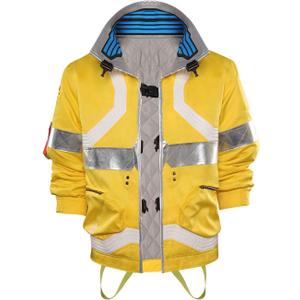 Alleyon David Martinez Jacket Cosplay Anime Outfit Cyberpsychosis Costume for Adult (Large)