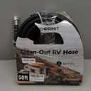 Camper & RV Black Water Hose - No-Kink Design Camper Sewer Hose - RV Accessories With Storage Bag - Perfect For Black Water, Gray Water, And RV Tank Cleaning, 50FT 5/8" Diameter