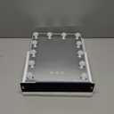 ZBOCAI Vanity Mirror with Lights, 13'' x 11'' Lighted Makeup Mirror for Desk, Hollywood Mirror with 12 Dimmable Bulbs, 3 Color Modes, Smart Touch Control, 360Rotation