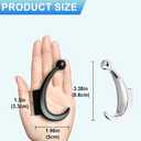 4 Pack Bathroom Towel Hooks, Screw in Metal Robe & Coat Hooks for Wall(Chrome)