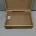 Juvale Small Wooden Decorative Box with Hinged Lid & Tassel, Jewelry & Trinket Storage - Wooden Jewelry Box - 9.4 x 6 x 3 Inches