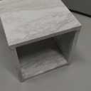 Natural Marble Tissue Box Cover, Carrara White Tissue Organizer 6 x 6 x 5.7 inch, Heavy Stone Decorative Box, Square Tissue Box Holder for Home Decor, Kitchen, Bathroom, Bedroom