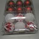 Christmas Ball Hanging decorations3.14 inch, 12 Pieces of shatterproof Christmas Tree Decoration Balls Set, Suitable for Party Floral Christmas Tree Decoration (3.14 inches 12 Balls)