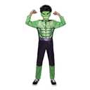 MARVEL Hulk Official Youth Halloween Costume - Premium Quality Fabric Jumpsuit with Printed Design and Plastic Mask. size small