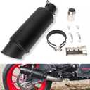 Universal Slip on Modified Exhaust Mufflers with Silencers Compatible with Motorcycle Grom ATV Dirt Bike Street Bike Scooter Pipe Diameter 38mm-51mm Exhaust,Black