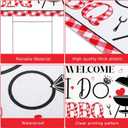 Welcome to I Do BBQ Wedding Yard Sign BBQ Style Engagement Party Yard Sign with Stakes Party Supplies Decorations for Garden Anniversary Barbecue Outdoor Proposal Ceremony