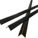 Wall Corner Protector 3PCS 45" Corner Molding Trim Black Wood Grain Corner Trim Decorative Strips for Door and Window Frames Mirror Edges Ceramic Tiles, and Wooden Wall Edges.