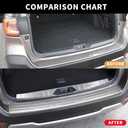 for Subaru Outback Accessories Accessory 2025 2024 2023 2022 2021 Rear Bumper Protector Trunk Door Entry Guard Cover Trim, Silver, Stainless Steel, 2Pcs
