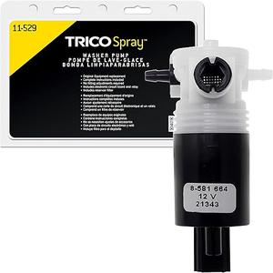 TRICO Spray Automotive Replacement Windshield Washer Pump (11-529) Fits Select Chrysler, Dodge, Ford, Jeep, Land Rover, and Lincoln Model Years