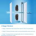 8 x AQQA 8 Pack Aquarium Replacement Filter Cartridge Fish Tank Filter Cartridge for Aquarium Internal Filter (Large)