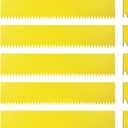 Landscape Edging Kit, Galvanized Steel Edging Landscape Lawn Edging Powder for Lawn Yard, Coated Bendable Metal Strips, No-Dig Hammer-in Edging Border w/Clips (8 INCH 6 PCS, Gold)