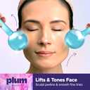Plum Beauty Facial Cooling Globes - Cool Massage Tools for Refreshing Skincare Routine, Enhances Self Care, Reduces Puffiness - Set of 2