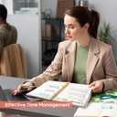 2 x 2026 Planner, Weekly and Monthly Calendar Planner, January 2026 - December 2026, Hardcover 2026 Calendar Book with Tabs For Women & Men, Inner Pocket, Spiral Bound, Perfect for Office Home School Supplies - A4 (8.5" x 11"), Pink