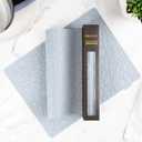 Modern Silicone Placemat Set of 2- Table Protector for Dining Room Table, Kitchen, Craft Mat- Non-Toxic, Anti-Slip, Dishwasher Safe, BPA Free, Heat Resistant - (Gray)