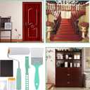 6 Pieces Wood Grain Painting Roller Kit,Wood Grain Roller Painting Tool with Handle DIY Graining Tool Paint Roller Tool Set for Wall Floor Furniture Room Art Decoration