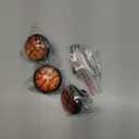 4 Pack Basketball Kitchen Cabinet Knobs Round Drawer Pulls Dresser Cupboard Door Handles (1.37"L x 1.1"W)