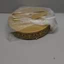 Cake Stand, Metal Round Cupcake Dessert Stand Cake Display Holder Cookies Fruit Serving Tray Decor for Wedding Party Birthday Baby Showers Anniversary (Gold, 12in)