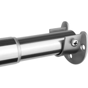 Closet Rods for Hanging Clothes, 17 to 40 Inch Adjustable Metal Closet Rod, Heavy Duty Closet Poles for Wardrobes, Closet, Laundry, Bathroom, Windows, Easy Installation, Silver