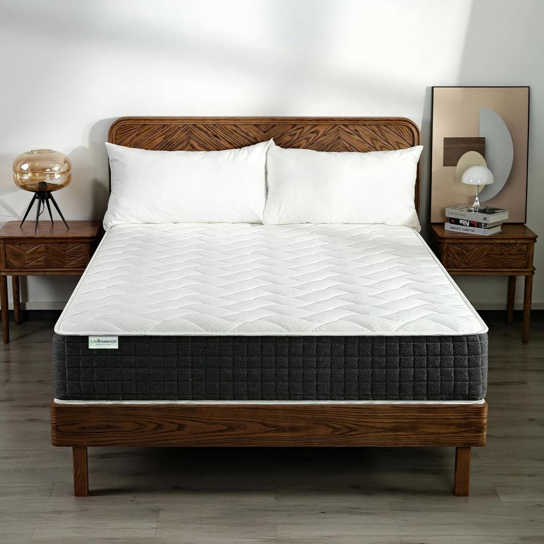 Full Bed Mattress 12 Inch, Spinal Alignment Mattress with Individual Pocket Coils for Kids, CertiPUR-US Certified, Made in USA Full Size Mattresses in a Box, Medium Feel, CE-12-F