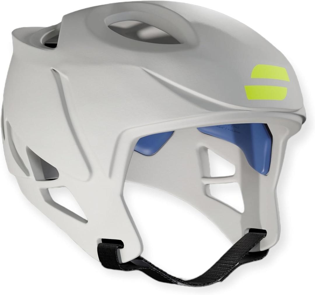 SYZMIK X7 Soft Shell Headgear - 5 Star Rated - Patented Technology for 7v7 Football, Non-Helmeted Training, Flag Football - White, Medium/ Large