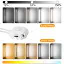 Under Cabinet Lighting,12inch,3 Pack Rechargeable Motion Sensor Light,5 Levels Dimmable Closet Light, Ultra Thin Under Counter Lights for Stairs,Fridge,Cabinet,Bed,Washroom,Kitchen Decor (2700K-6000K)