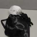 Mepase 4 Pcs The Opera Costume Accessories Masquerade White Phantom Mask Cape Gloves Bowtie Black Opera Mask Cosplay Dress up Party Masquerade Party Wear