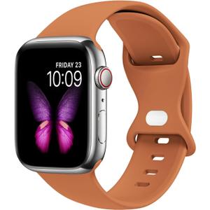 2 x Sport Bands Compatible with Apple Watch Ultra 3/2/1 49mm, Series 11/10 46/42mm, 9/8/7 45/41mm, SE 6/5/4 44/40mm, 3/2/1 42/38mm S/M M/L for Women Men Silicone iWatch Band