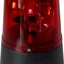 LED Strobe Light, 360 Degree Disco Party Rotating Lamp DJ Flashing Stage Lights, Emergency Police Car Beacon Siren Strobe Light with Switch Control for DJ Show Bar (Red)