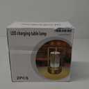 Portable Metal Table Lamp for Indoor/Outdoor ,Rechargeable Cordless LED Lamp, 3-Colour Infinitely Dimming Battery Powered Small Desk Lamp, Restaurant/Bedroom/Bar/Coffee/Camping Light (Black Set of 2)