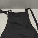 REORIA Womens Halter Neck Tennis Dress Sleeveless Built in Shorts with Pockets Summer Dress Golf Athletic Outfits (Small, Black)