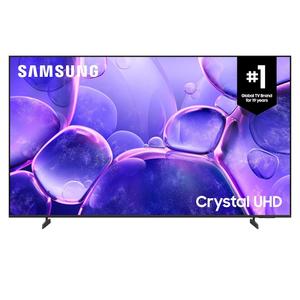 SAMSUNG 75-Inch U8000 Crystal UHD 4k Smart TV, Crystal Processor 4K, HDR, Titan Grey Metal Stream Design, Q-Symphony, Gaming Hub, 3 HDMI
