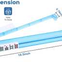 Mahjong Racks with Pushers, 4PCS Mahjong All-in-One Tile Rack and Pusher, Clear Acrylic American Majiang Tile Racks with Built-in Pushers, Colorful