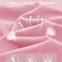 MAGCOMSEN Women's Long Sleeve Shirts Casual Crew Neck T-Shirt 2025 Basic Fall Tops Classic-fit Tee Breathable Cotton Top (Pink, L)