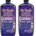 Dr Teal's Foaming Bath with Pure Epsom Salt Sleep Bath with Melatonin & Essential Oils 34 FL OZ (Pack of 2)
