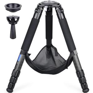 Carbon Fiber Tripod Heavy Duty Bowl Tripod ARTCISE AS90C Ultra Stable Carbon Stand with 75mm Bowl and Adapter 10 Layers Carbon Fiber 40mm Leg Tube Max Load 88 Lbs/40kg