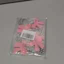 Bow Knot Shower Curtain Hooks, Leather Bow Shower Curtain Hook, 12PCS Rust Proof Shower Curtain Rings for Bathroom, Metal Decorative Shower Curtain Hangers (Black)