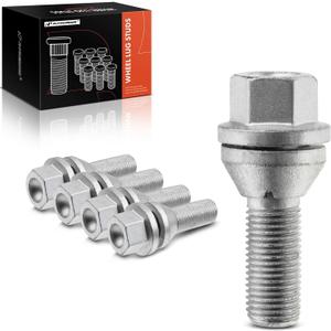 A-Premium M14-1.50 Wheel Studs Compatible with Volvo XC60 2010-2020 XC90 2016-2020 S60 2011-2020 XC40 XC70 S80 S90 V60 Front or Rear Side 5-PC Set